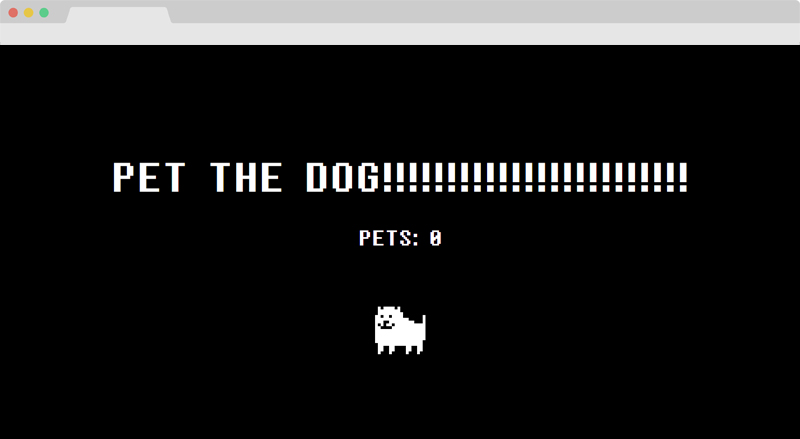 Pet the Dog Webseite